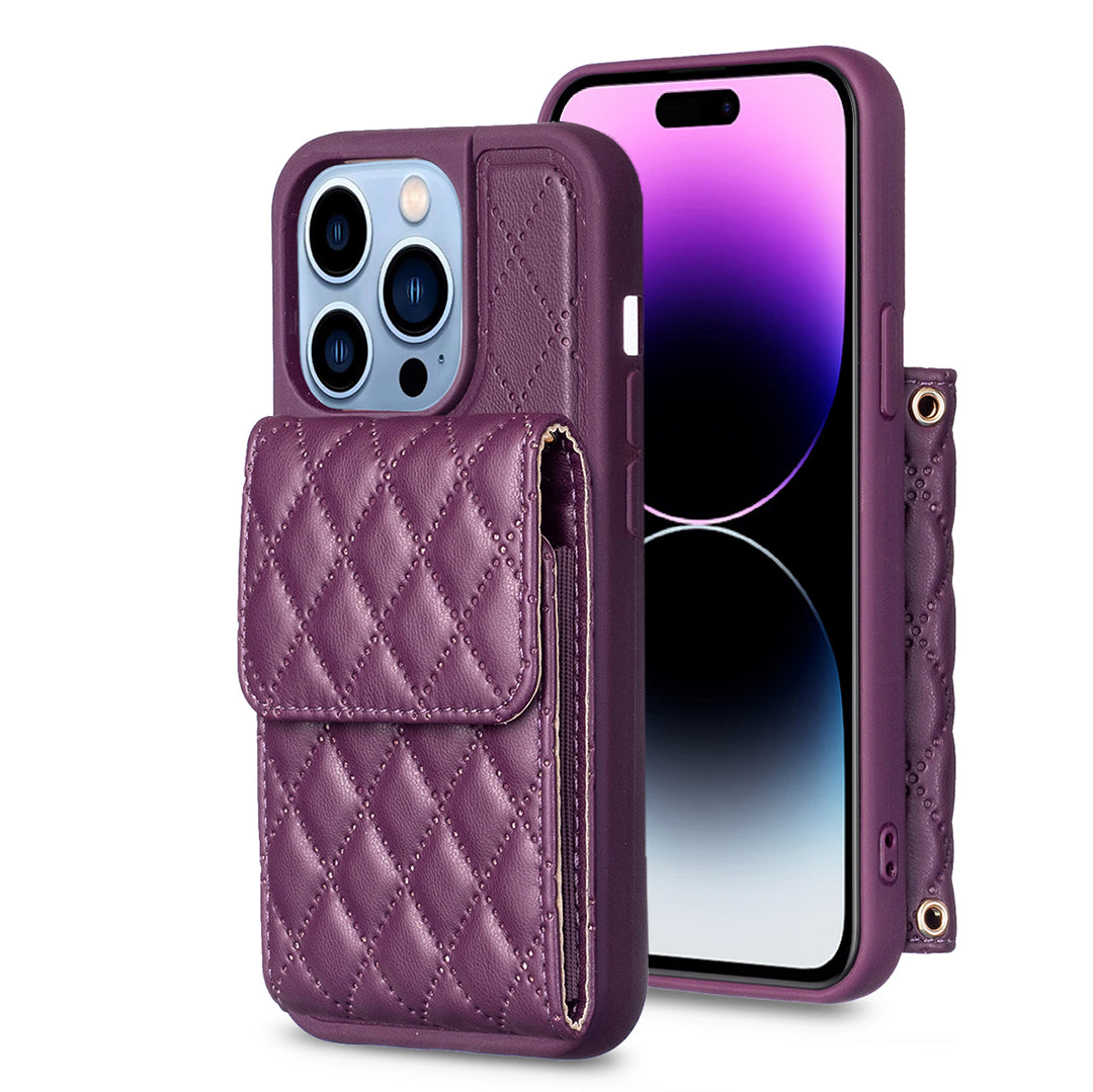 BF22-stil til iPhone 14 Pro Anti-ridse telefoncover Lodret kortholder Skulder Crossbody taske PU læder TPU telefoncover BF22-stil til iPhone 14 Pro Anti-ridse telefoncover Lodret kortholder Skulder Crossbody taske PU læder TPU telefoncover